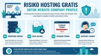 Bahaya Membuat Web Compro Dengan Hosting Domain Gratis — Risiko yang Jarang Dibicarakan