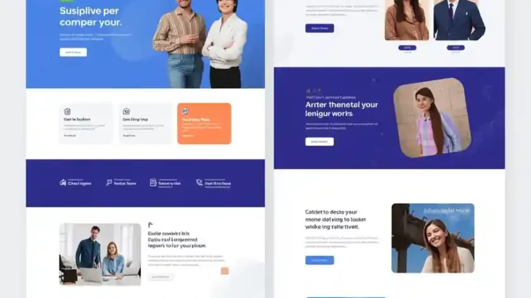 perbandingan struktur website company profile multi-halaman dengan landing page promosi tunggal