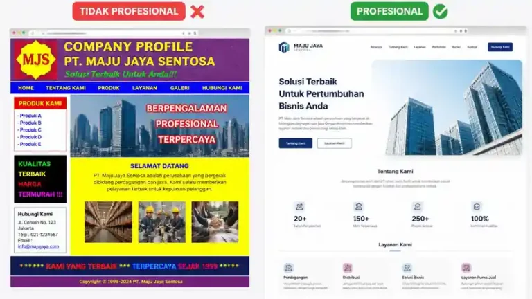 Agar Website Compro Langsung Menarik di Pandangan Pertama