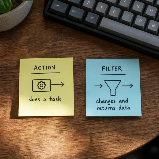 perbandingan visual action hook versus filter hook wordpress perbandingan visual action hook versus filter hook wordpress