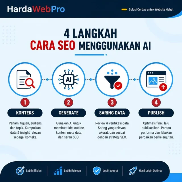 alur empat langkah cara SEO menggunakan AI praktisi alur empat langkah cara SEO menggunakan AI praktisi