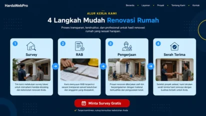 Contoh Desain Web Landing Page Jasa Service
