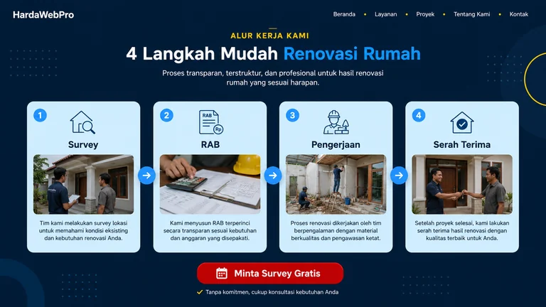 Contoh Desain Web Landing Page Jasa Service