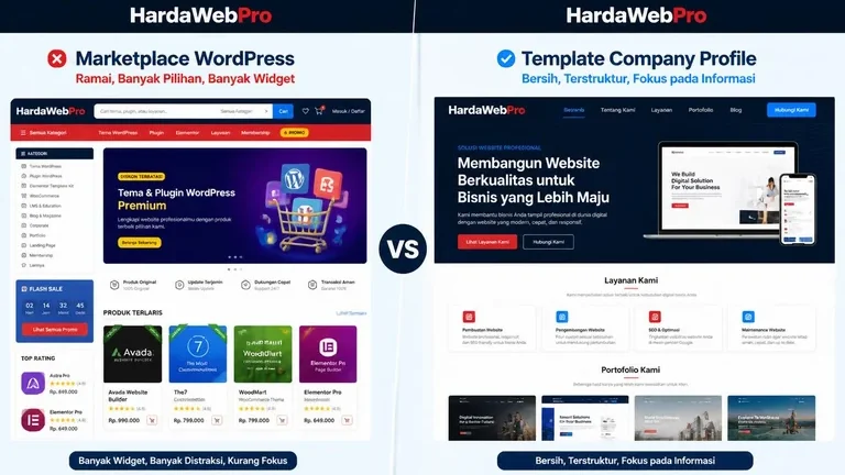 perbandingan tema generik vs jasa pembuatan template wordpress company profile perbandingan tema generik vs jasa pembuatan template wordpress company profile