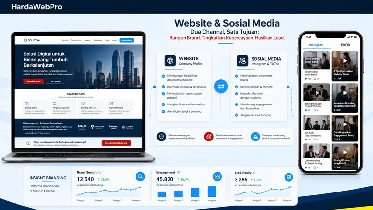 Ukur Efektivitas Branding Perusahaan di Sosmed Vs Website