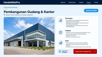 Contoh Web Company Profile Perusahaan Kontraktor