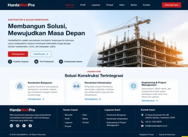 contoh tampilan web company profile memakai tema wordpress tanpa page builder contoh tampilan web company profile memakai tema wordpress tanpa page builder