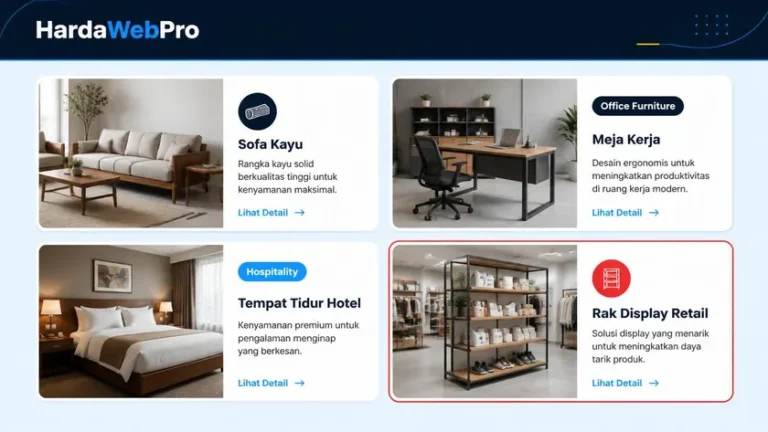 contoh tampilan service cards produk furniture pada desain web compro perusahaan mebel contoh tampilan service cards produk furniture pada desain web compro perusahaan mebel