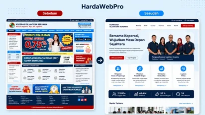 Contoh Desain Website Koperasi yang Profesional