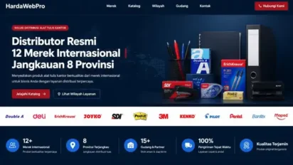 Contoh Web Compro Perusahaan Supplier Distributor