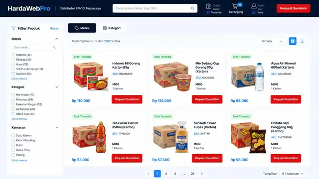 contoh halaman katalog produk web compro perusahaan supplier distributor B2B Indonesia contoh halaman katalog produk web compro perusahaan supplier distributor B2B Indonesia