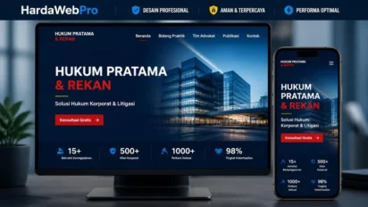 Contoh Website Compro Kantor Firma Hukum