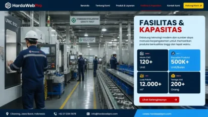 Contoh Website Company Profile Pabrik Manufaktur