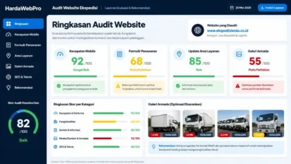 Contoh Website Compro Perusahaan Logistik Ekspedisi