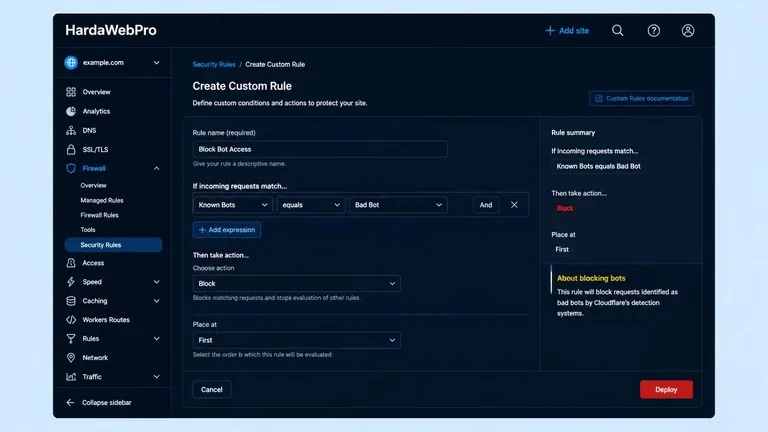 dashboard cloudflare custom rules untuk cara blokir bot menggunakan cloudflare dashboard cloudflare custom rules untuk cara blokir bot menggunakan cloudflare
