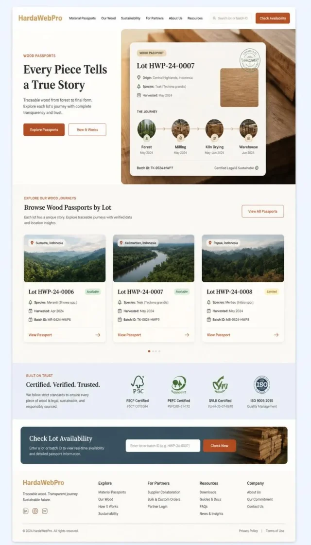 full page desain web compro perusahaan kayu konsep paspor material jejak lot hutan ke gudang full page desain web compro perusahaan kayu konsep paspor material jejak lot hutan ke gudang