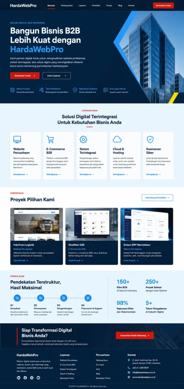 full page contoh website bisnis B2B clean UI UX terbaru full page contoh website bisnis B2B clean UI UX terbaru