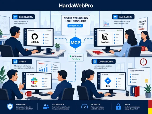 fungsi MCP AI per divisi perusahaan engineering marketing sales operasional + MCP server perusahaan Indonesia