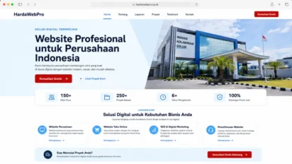 Contoh Desain Website Compro Perusahaan Modern Terbaru