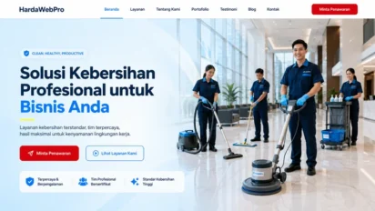 Contoh Web Compro Perusahaan Cleaning Service