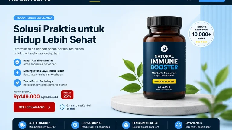 Contoh Desain Layout Landing Page Penjualan Bagus