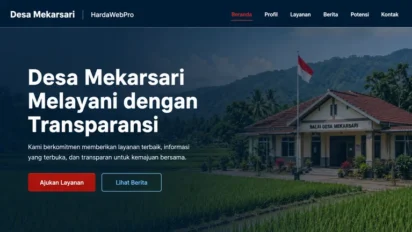 Contoh Desain Website Desa Modern Terbaru