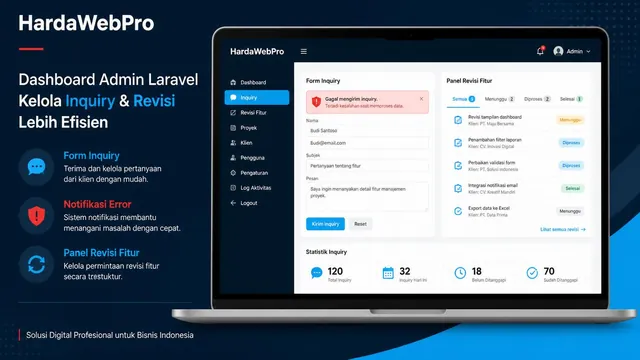 Jasa Edit Revisi dan Modifikasi Website Laravel