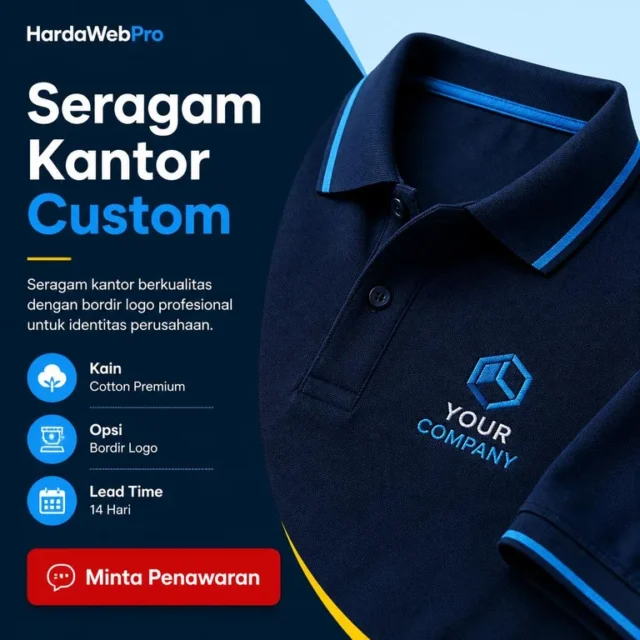 kartu katalog seragam kantor custom pada desain website UMKM konveksi seragam kartu katalog seragam kantor custom pada desain website UMKM konveksi seragam