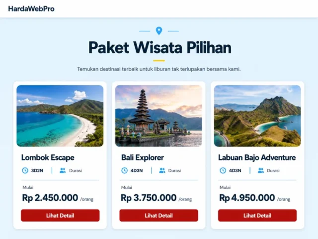 katalog paket wisata pada website travel tanpa tombol bayar online katalog paket wisata pada website travel tanpa tombol bayar online