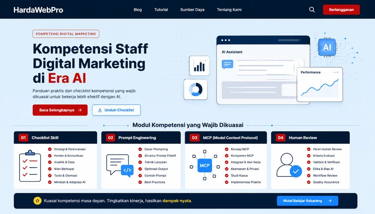 kompetensi staff digital marketing era AI prompt engineering MCP dan validasi konten kompetensi staff digital marketing era AI prompt engineering MCP dan validasi konten