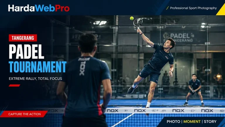 vendor fotografer sport Tangerang meliput pertandingan padel indoor profesional vendor fotografer sport Tangerang meliput pertandingan padel indoor profesional