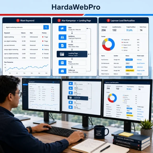 pekerjaan digital marketer dari riset keyword sampai pengukuran lead