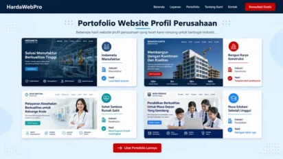 Contoh Desain Website Profil Perusahaan
