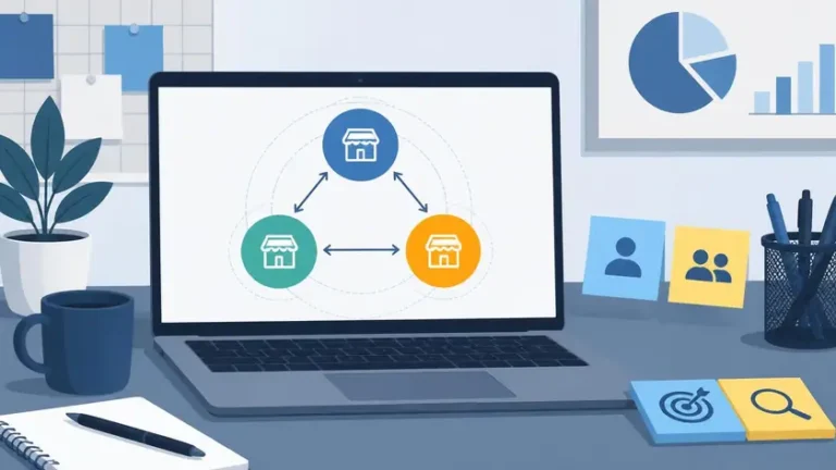 diagram prompt AI competitor research untuk pemetaan rival langsung dan tidak langsung