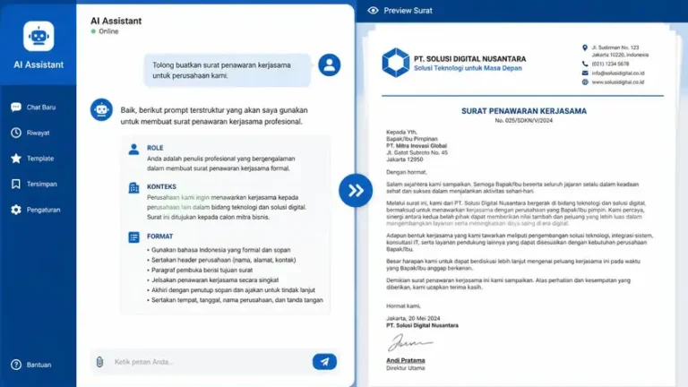 Contoh Prompt AI Membuat Surat Penawaran Kerjasama Usaha Contoh Prompt AI Membuat Surat Penawaran Kerjasama Usaha
