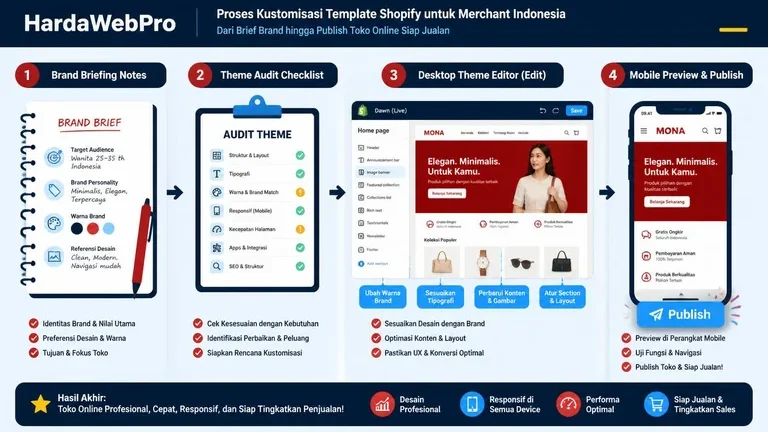 proses brief sampai publish dalam jasa edit template shopify di laptop proses brief sampai publish dalam jasa edit template shopify di laptop