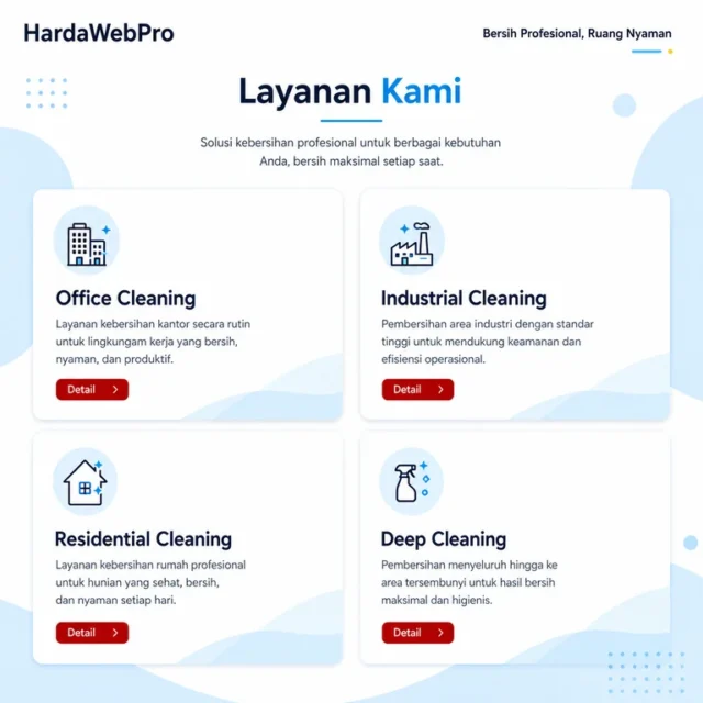 section layanan office industrial residential pada web compro cleaning service section layanan office industrial residential pada web compro cleaning service