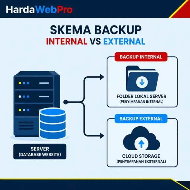 skema backup internal dan external saat merawat database berukuran besar