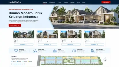 Contoh Desain Website Perusahaan Real Estate (Perumahan)