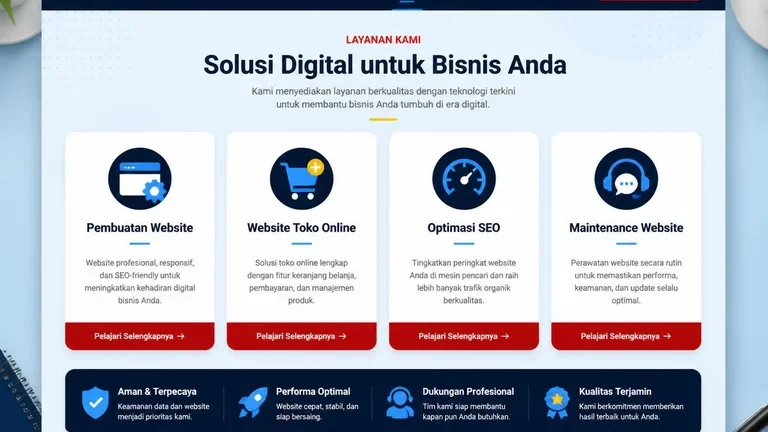section layanan WordPress company profile jasa pembuatan web wordpress tangerang section layanan WordPress company profile jasa pembuatan web wordpress tangerang
